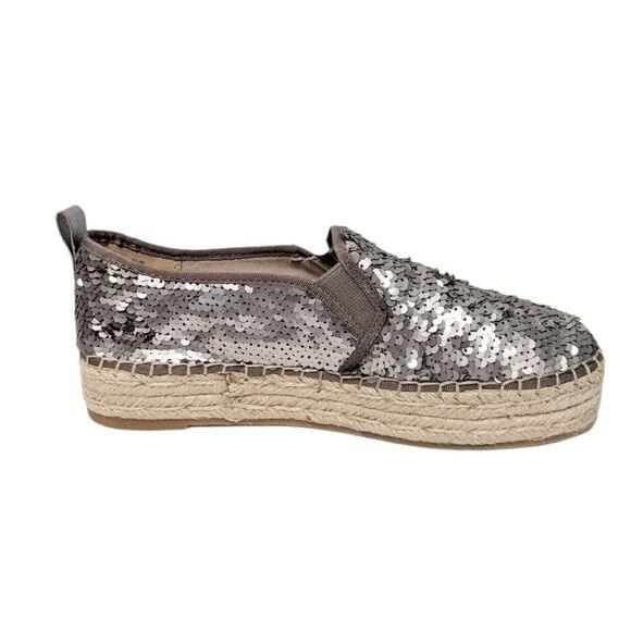 NWOB SAM EDELMAN Carton Sequin Platform Espadrille